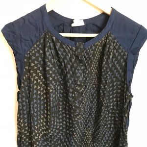Converse Blue & Gray Sleeveless Blouse XL